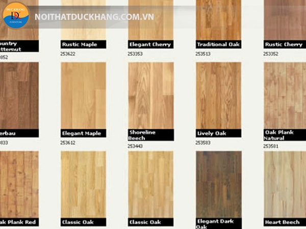 5 loại sàn gỗ công nghiệp được sử dụng phổ biến 2017